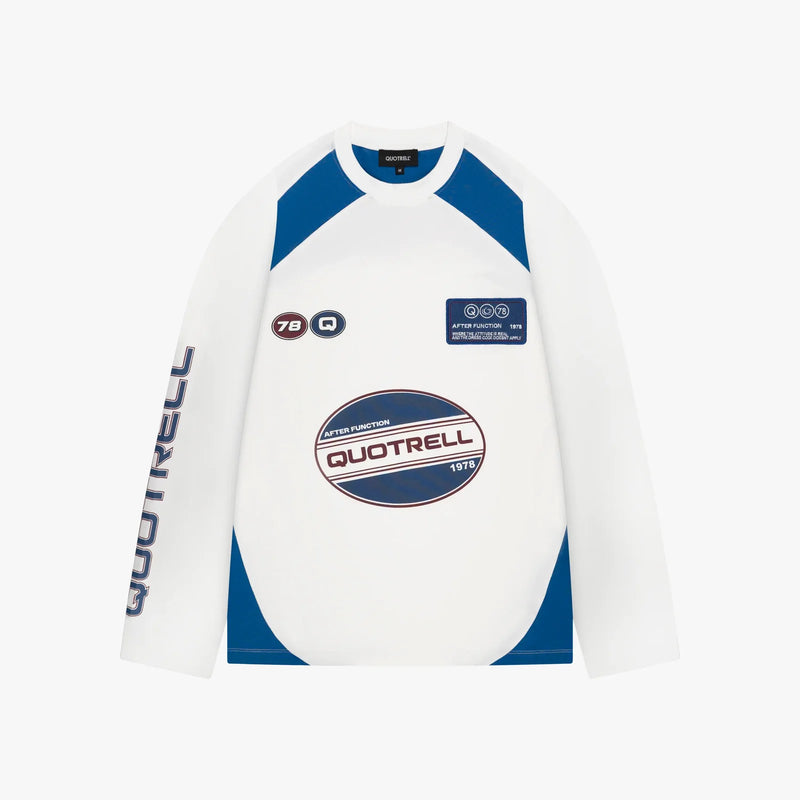 FW26 FRAME LONGSLEEVE | WHITE/BLUE
