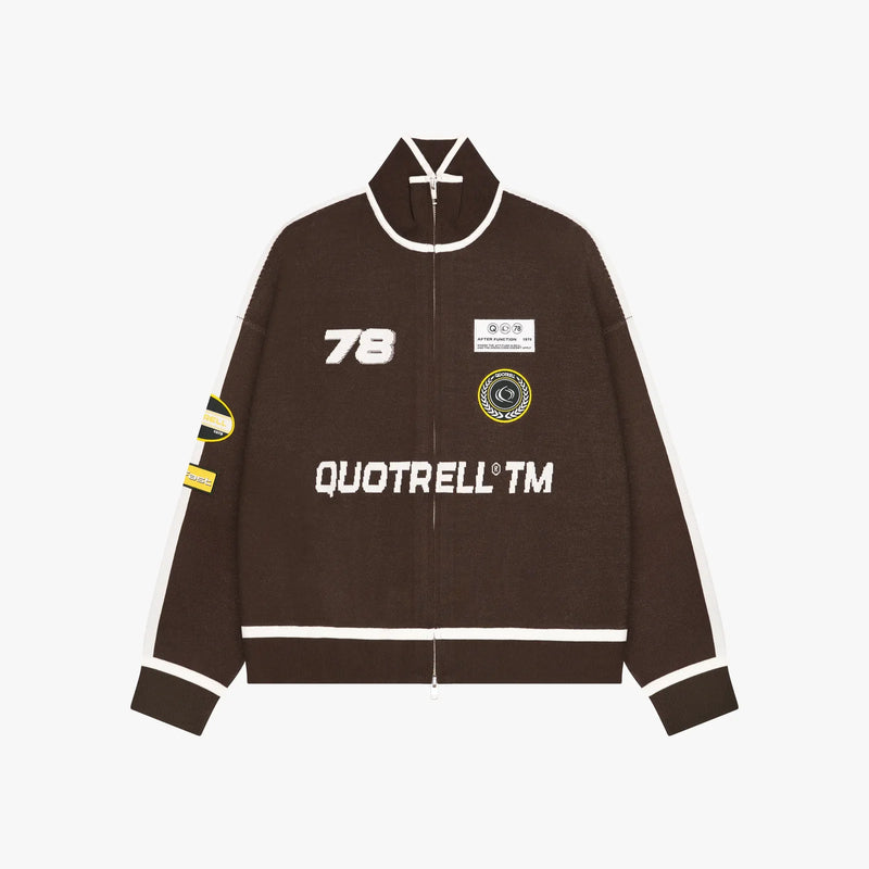 FW26 MAX KNITTED ZIP | BROWN