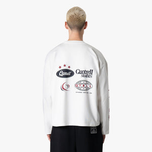 MARINO LONGSLEEVE | WHITE/NAVY