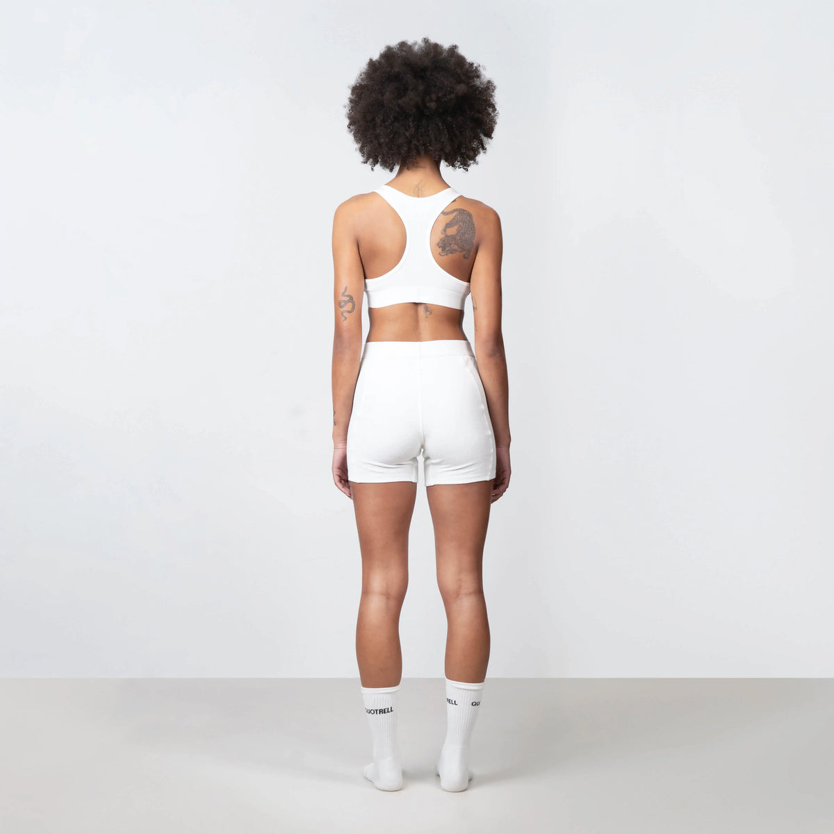 Women Bralette / Boxer Set in white