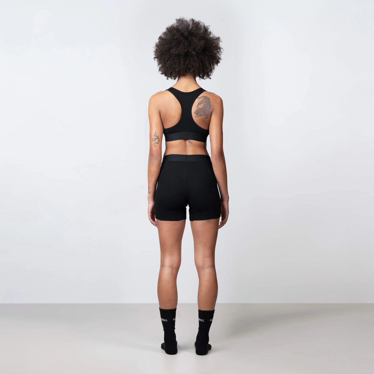 Women Bralette / Boxer Set in black