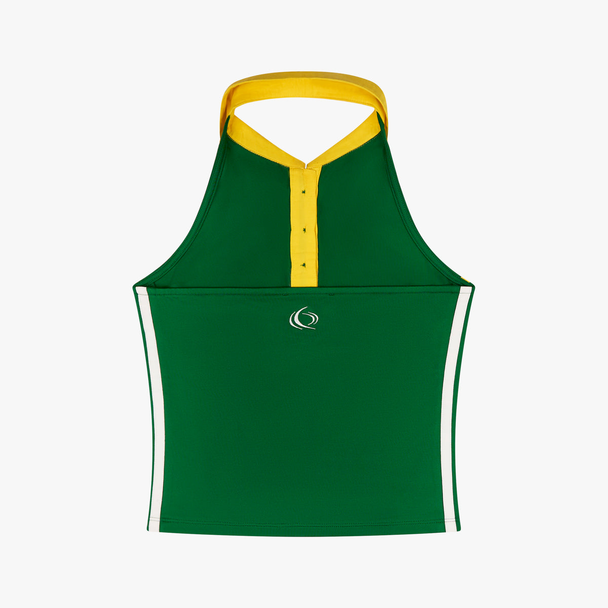 Nola Top in green and yellow