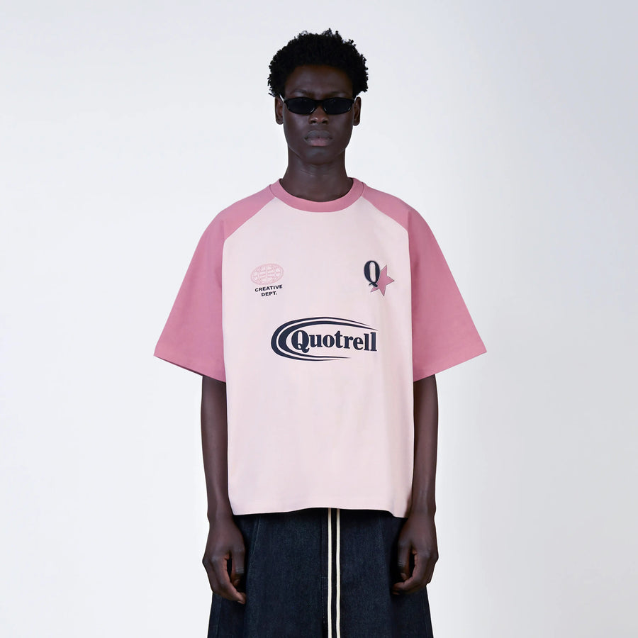 EMILIO BOXY TEE | LIGHT PINK/PINK
