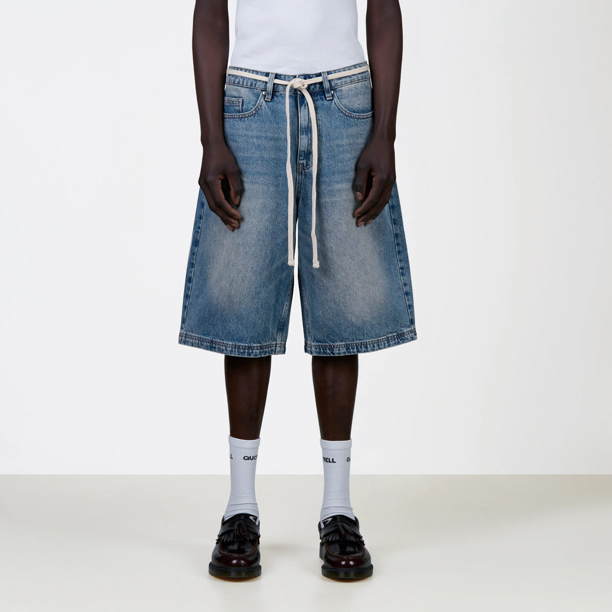 Harlem Denim Short in washed blue