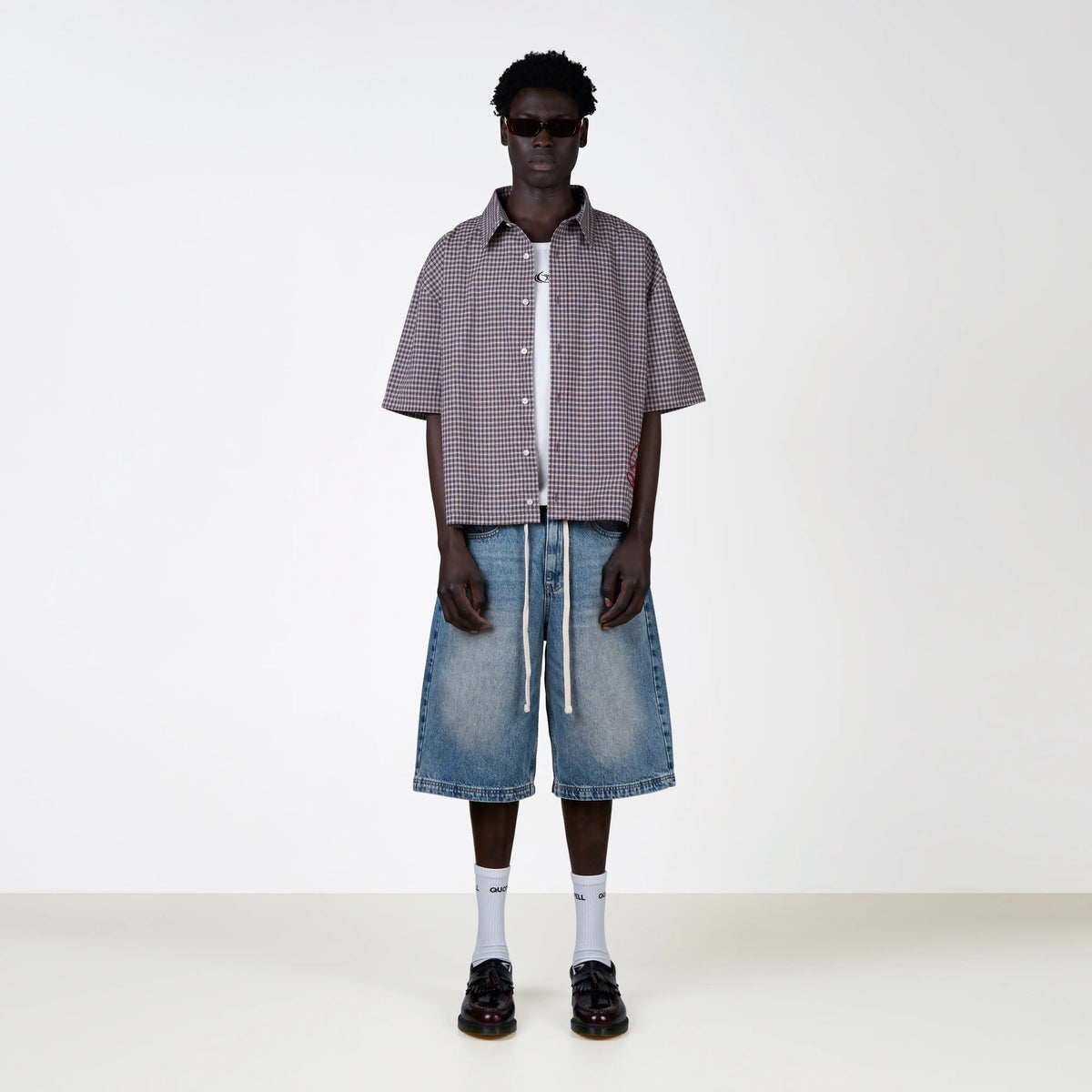 Harlem Denim Short in washed blue