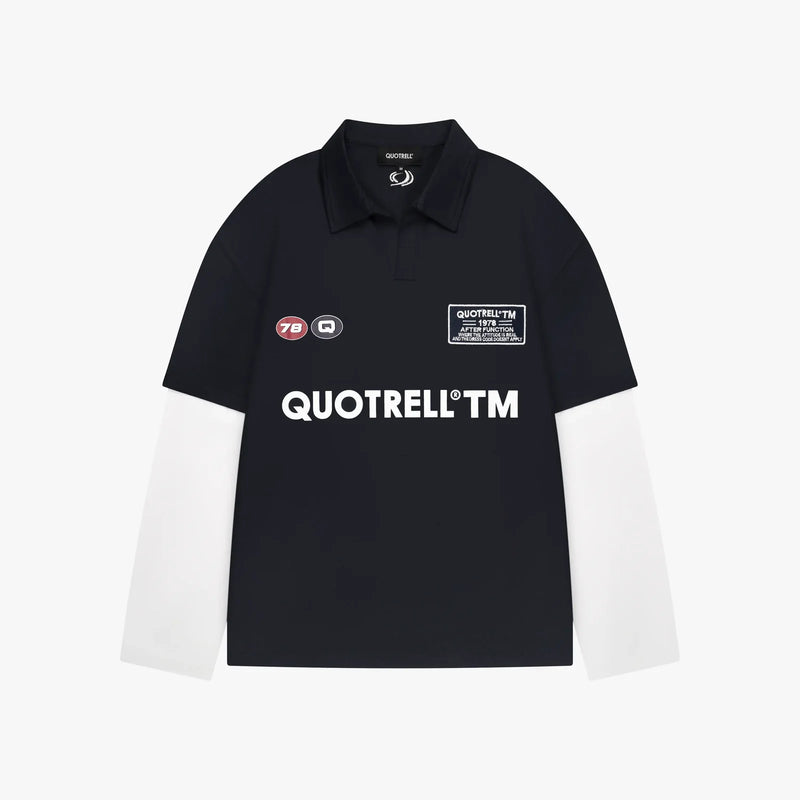 FW26 FUNCTION POLO LONGSLEEVE | NAVY/WHITE