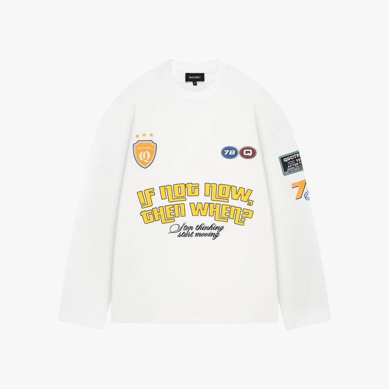 FW26 GRID LONGSLEEVE | WHITE