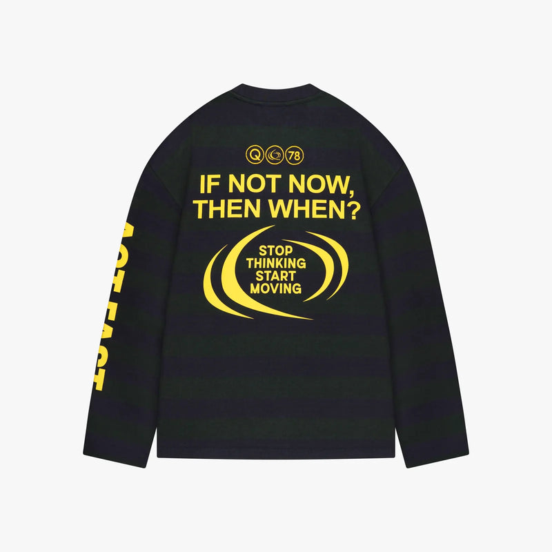 FW26 MOVING LONGSLEEVE | NAVY/WHITE