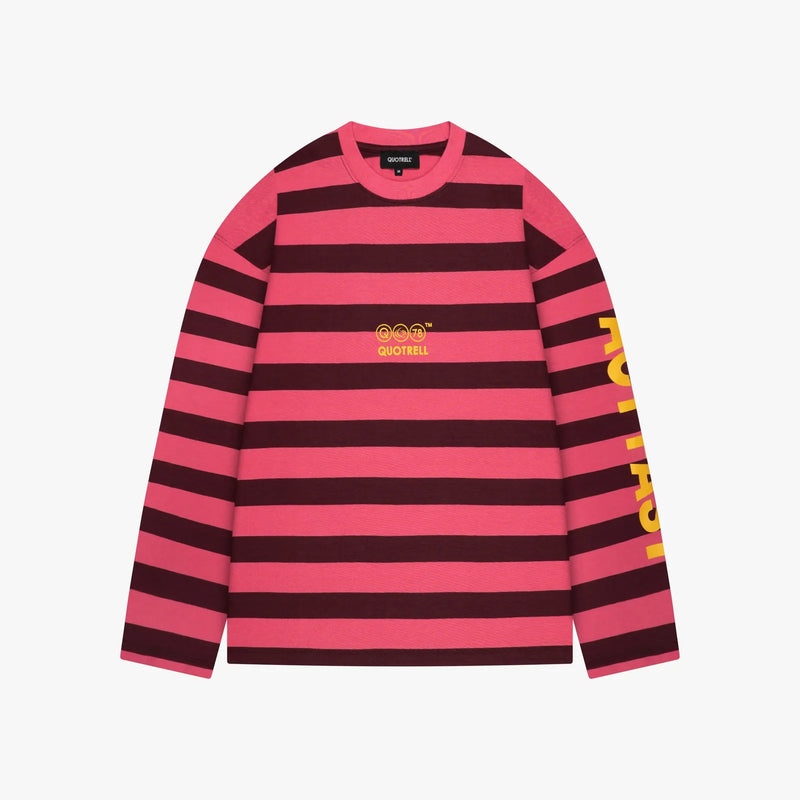 FW26 MOVING LONGSLEEVE | PINK/BURGUNDY