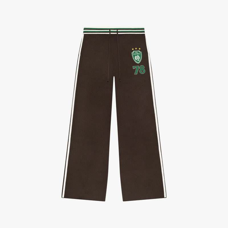NAOMI KNITTED PANTS BROWN/GREEN