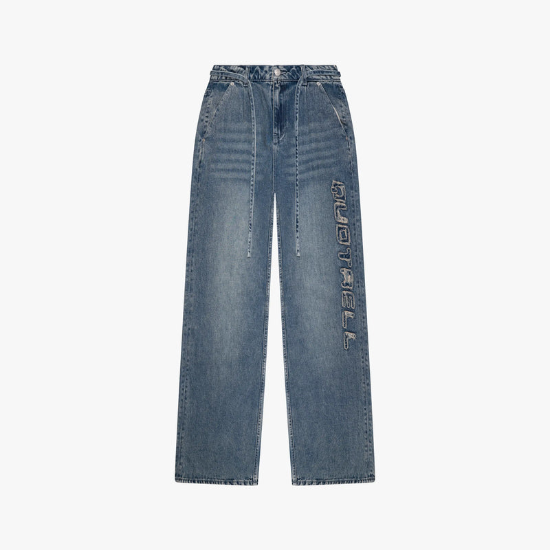 PATCHED DENIM JEANS VINTAGE BLUE