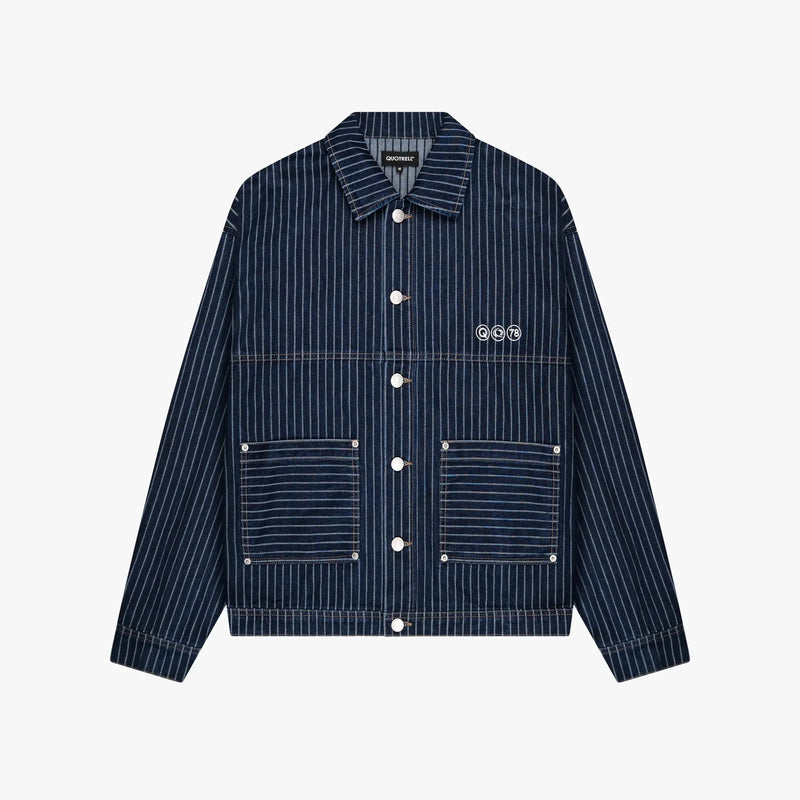 FW26 PINSTRIPE DENIM JACKET | DENIM PINSTRIPE