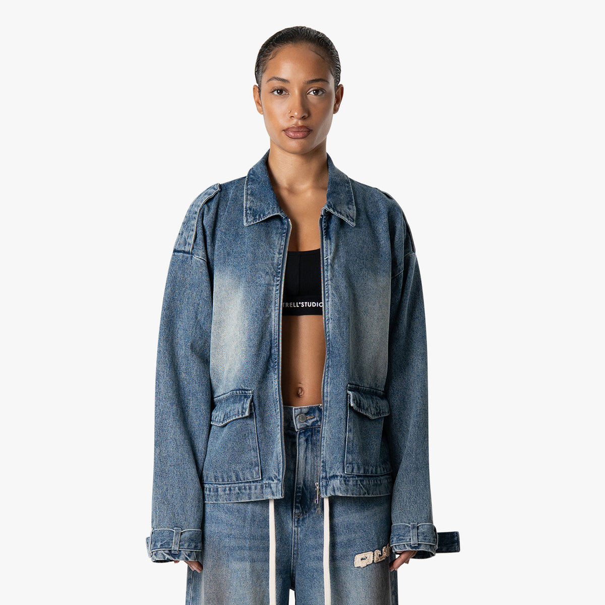 Jake Denim Set in vintage blue