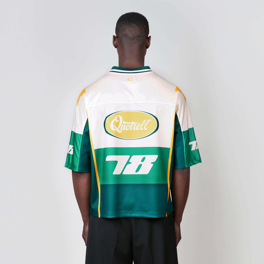 SHAWN MESH JERSEY | PETROL/YELLOW