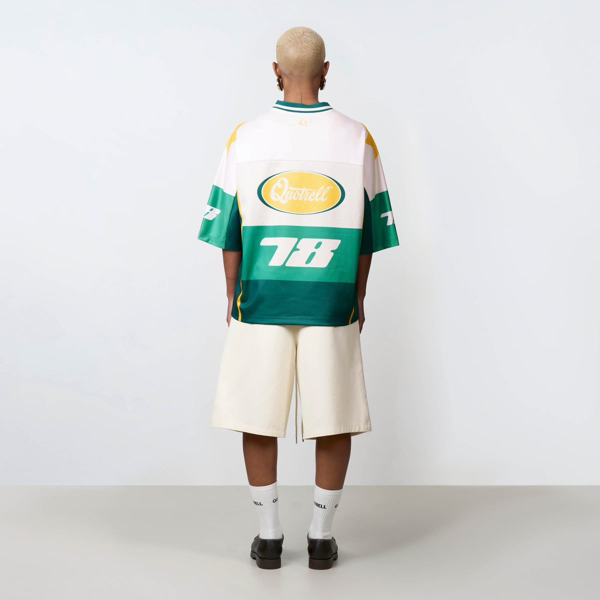 Shawn Mesh Jersey in petrol and yellow