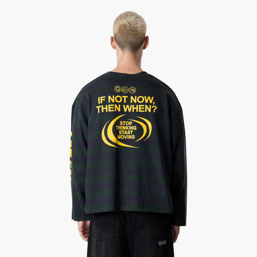 MOVING BOXY LS | NAVY/GREEN