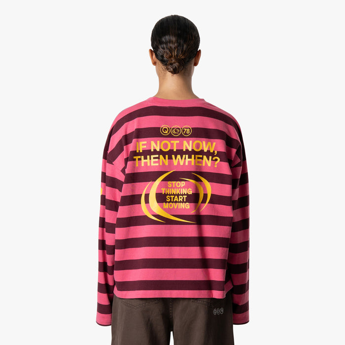 MOVING LONGSLEEVE | PINK/BURGUNDY