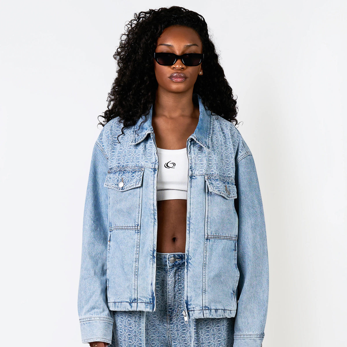Rocco Denim Jacket in washed blue