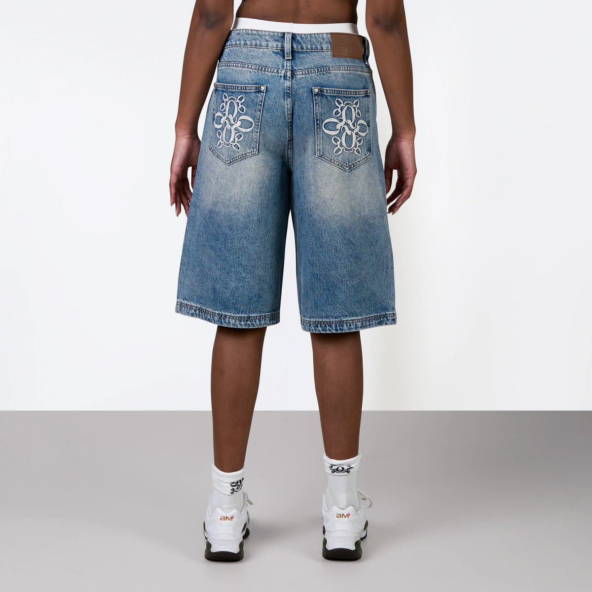Harlem Denim Short in washed blue