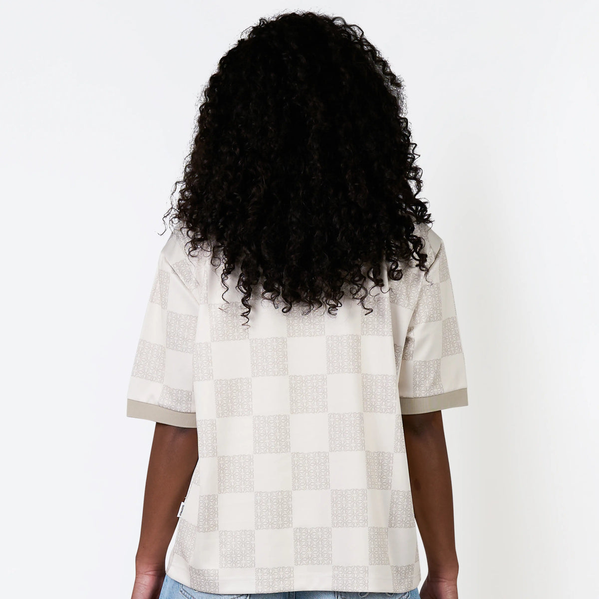 Jayden Jersey in off white and greige