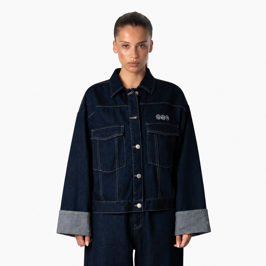 ISA DENIM JACKET | INDIGO BLUE