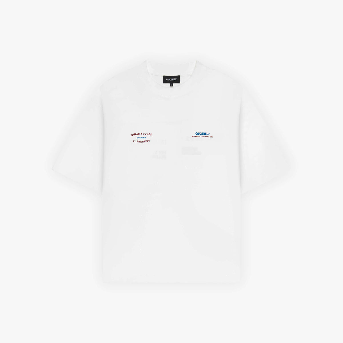 Heritage Tee in white and red