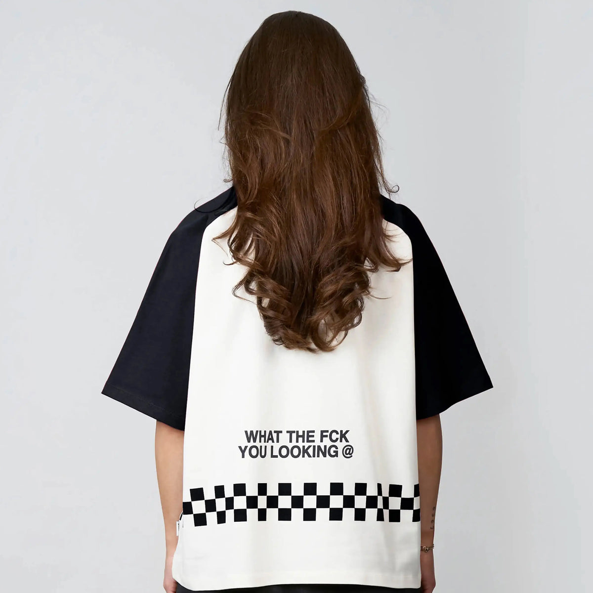 Emilio Boxy Tee in white and black