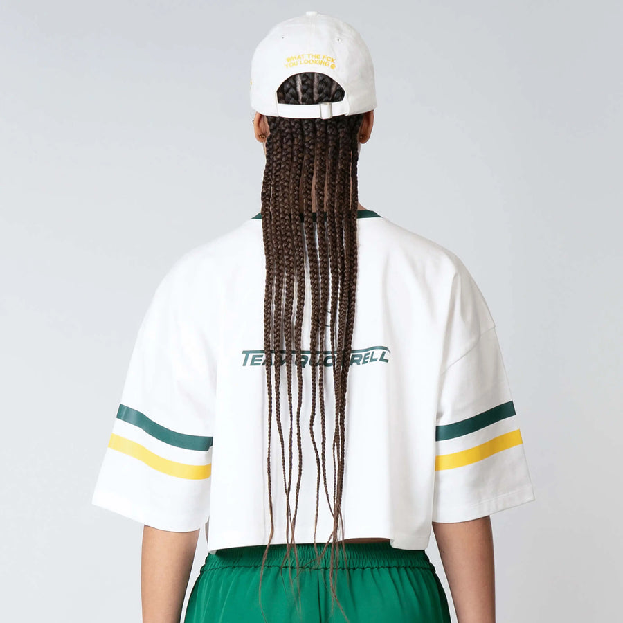 T-shirt court ZIA | Blanc/Vert