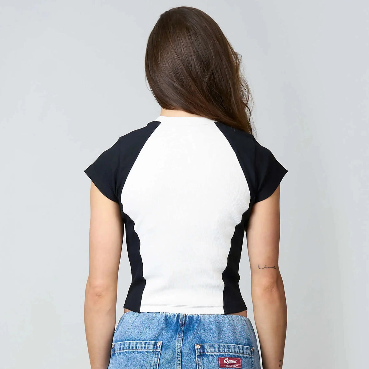 Juno Top in white and black