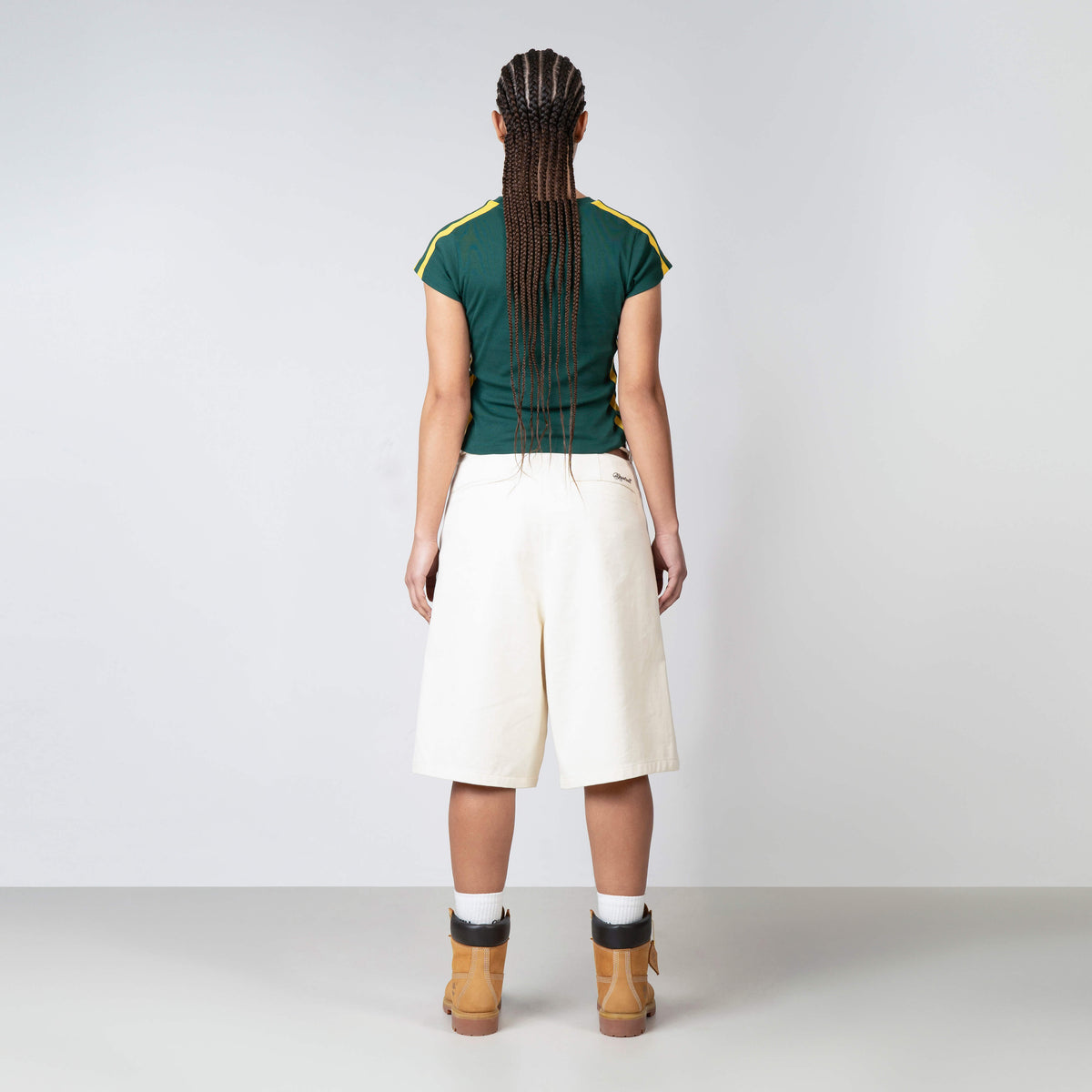 Nessa Top in green and yellow