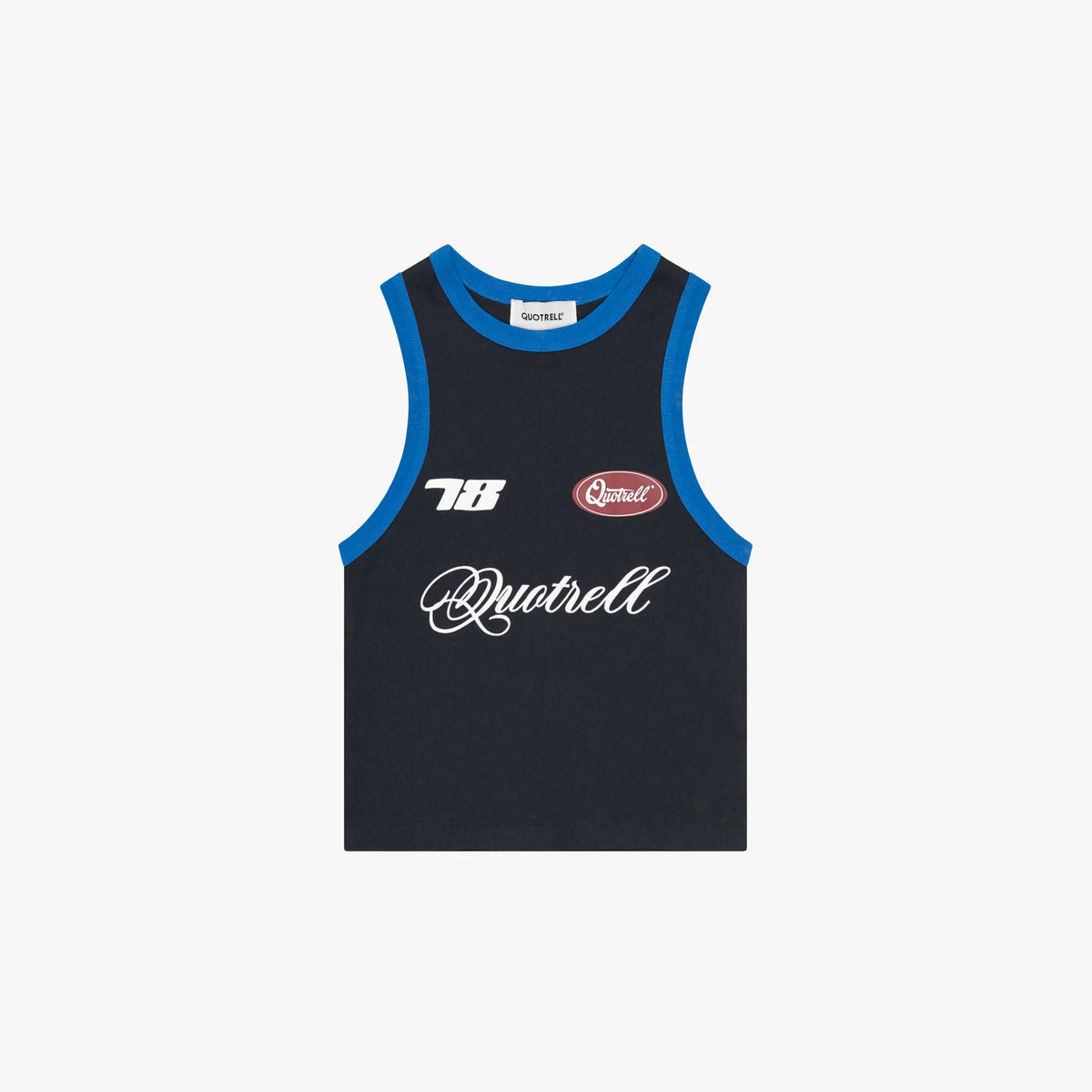 Aria Top in navy and blue