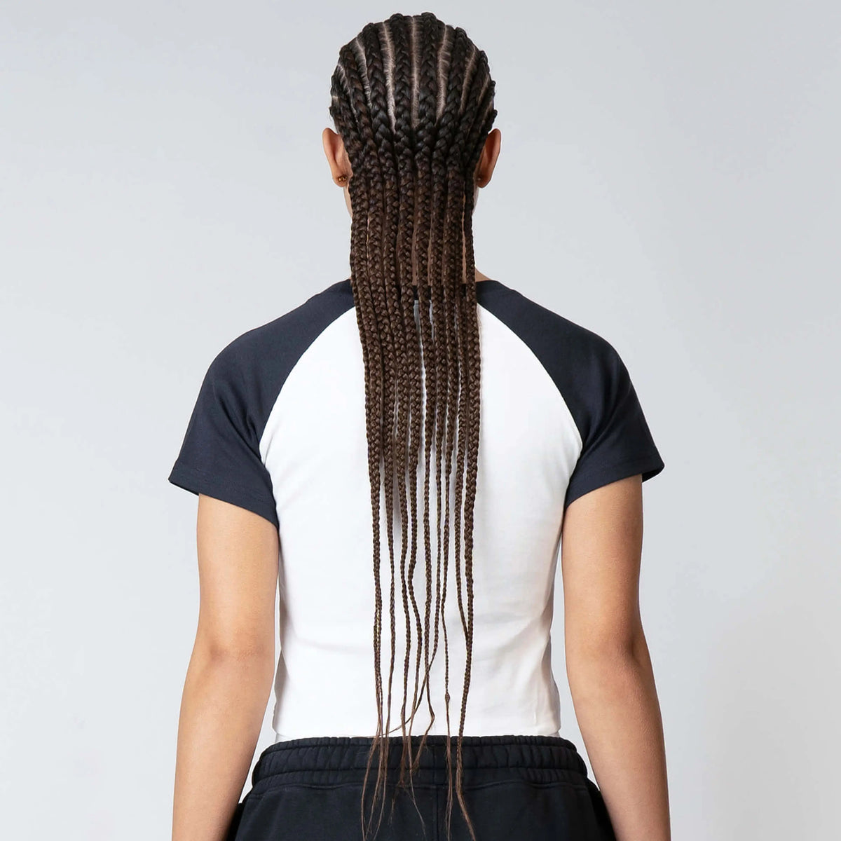 Carmine Top in white and navy