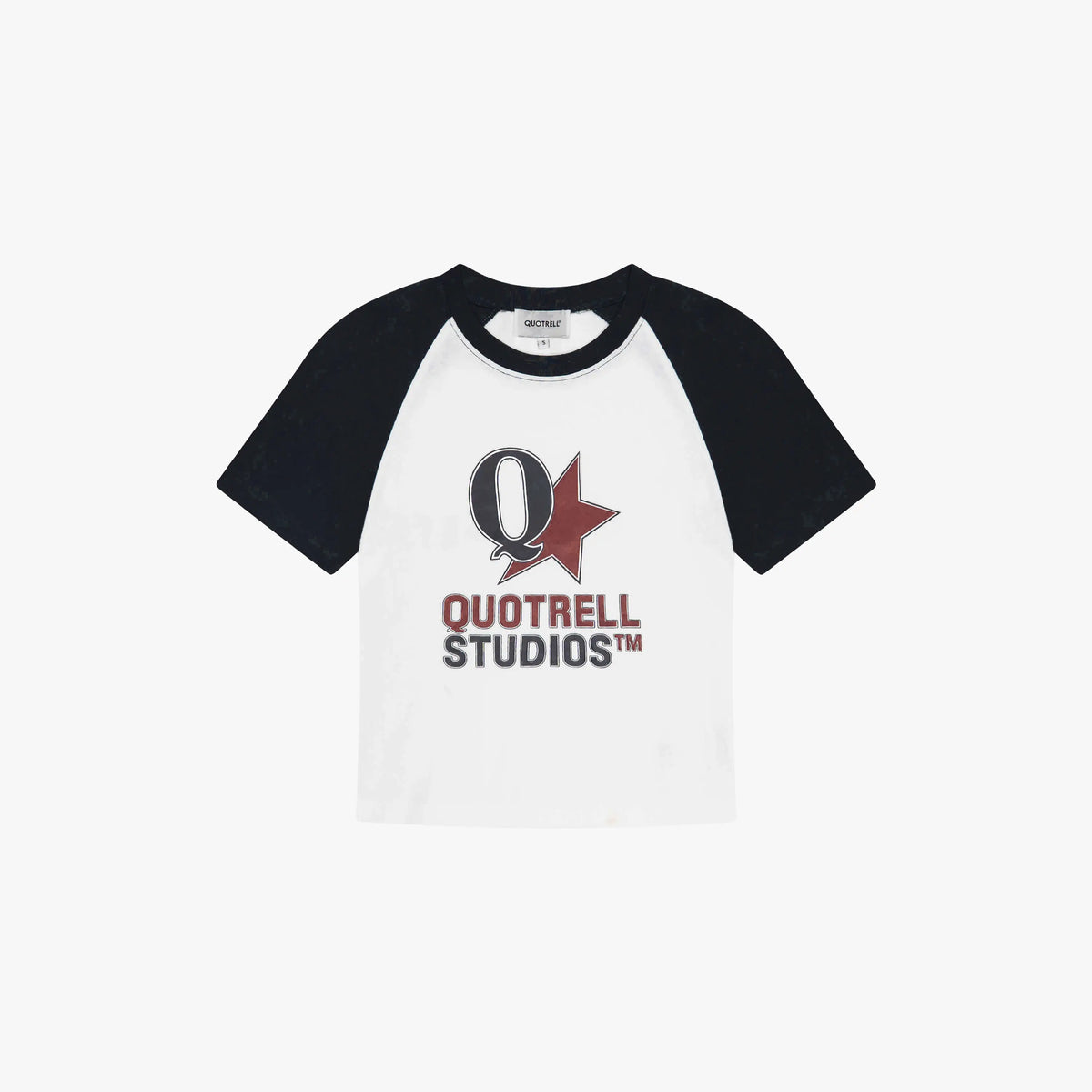 Carmine Top in white and navy