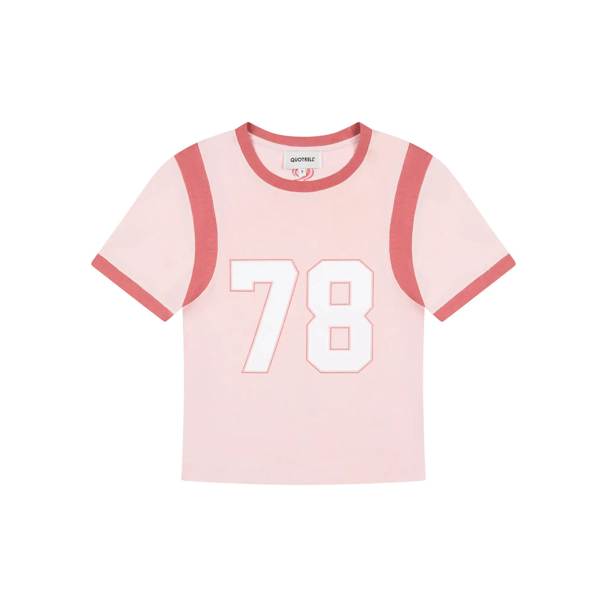 78 Top in light pink and white