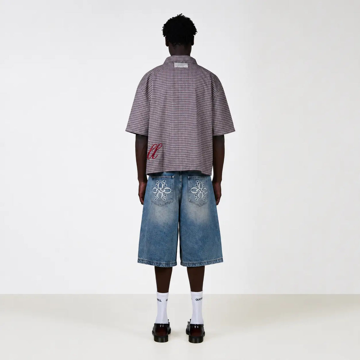 Harlem Denim Short in washed blue