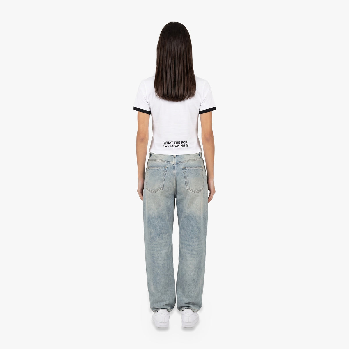 Kira Top in white and black